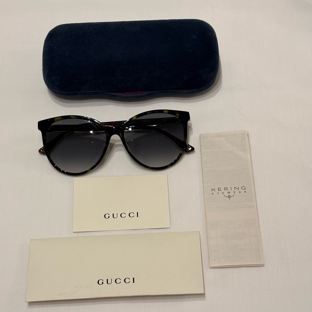 Gucci Sunglasses GG0377SK 002 Color: Havana with Gray Gradient Lenses